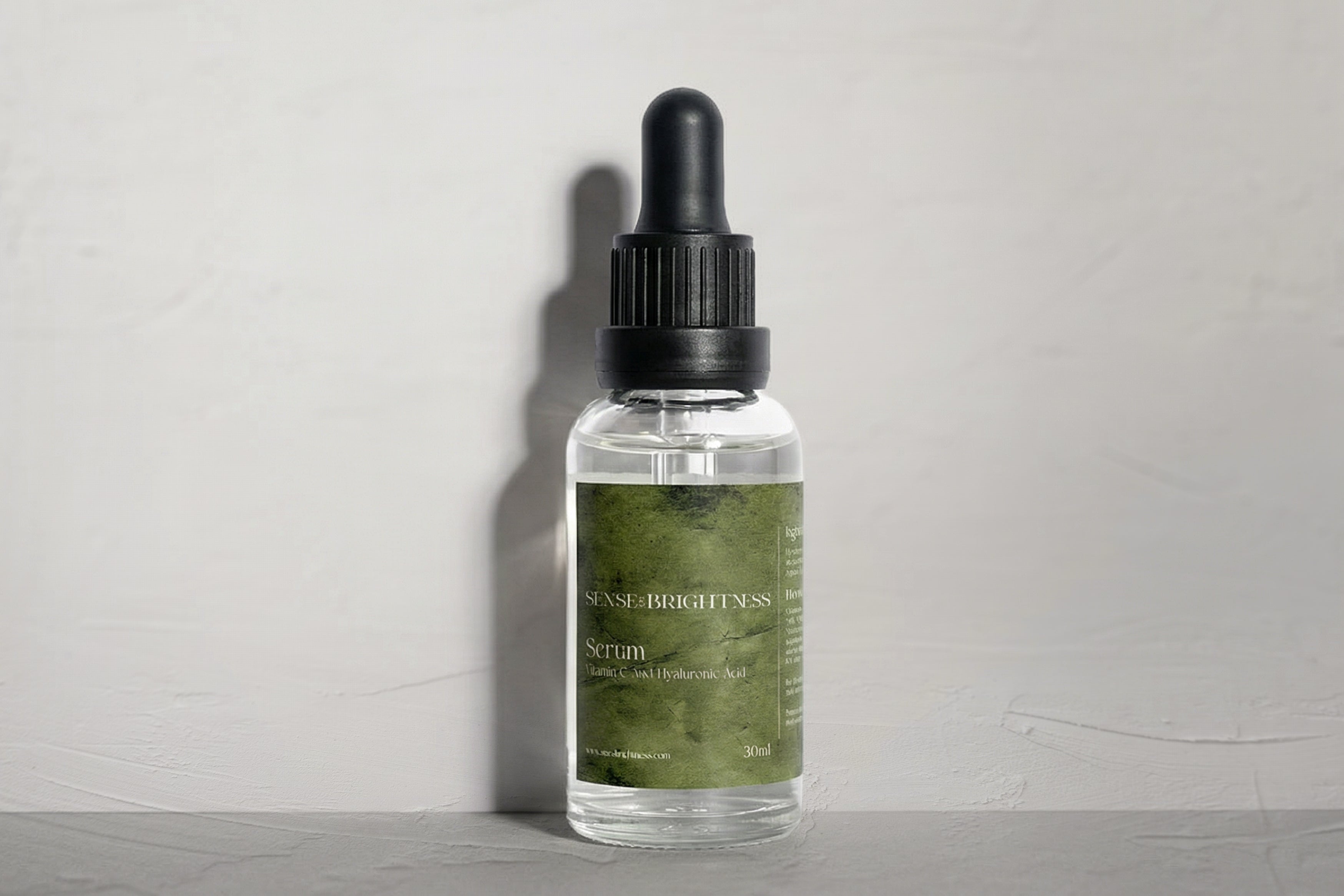 Vitamin C serum with hyaluronic acid. Reduces dark spots, evens skin tone &amp; deeply hydrates. Antioxidant-rich formula for radiant, youthful skin. 30ml